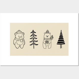 Christmas-Bear Posters and Art